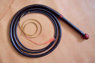 Bullwhip, 10 Foot LoneStar, 16 Plait Brandy