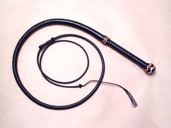 4' Black LoneStar Bullwhip