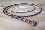 8 Foot Two-tone Bullwhip, 16 Plait