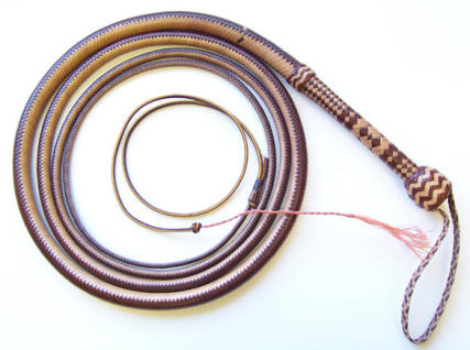 11 Foot 2-tone 16 Plait Indy Bullwhip